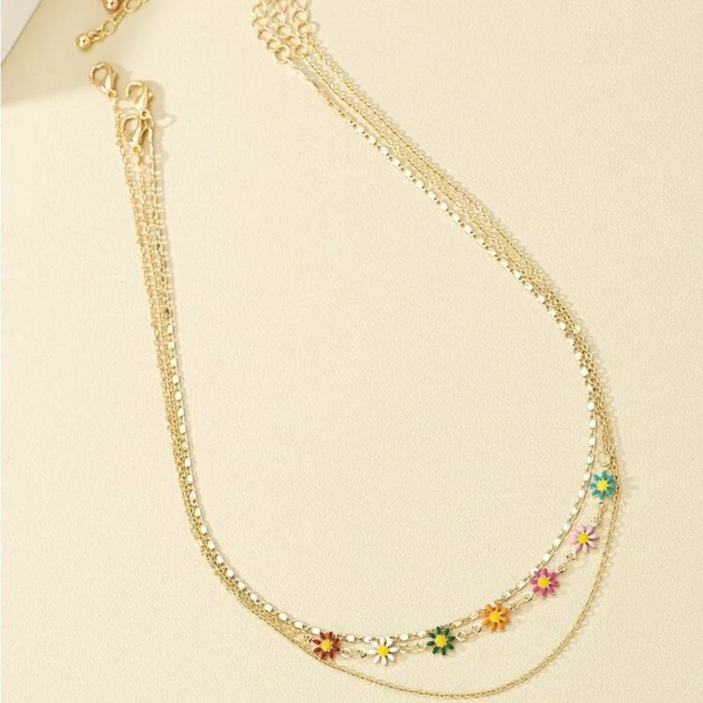 Floral Whimsy Necklace Set - Picture 3 of 7